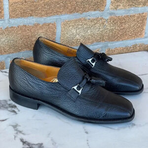 Stuart McGuire Black Sharkskin Oxford size 11